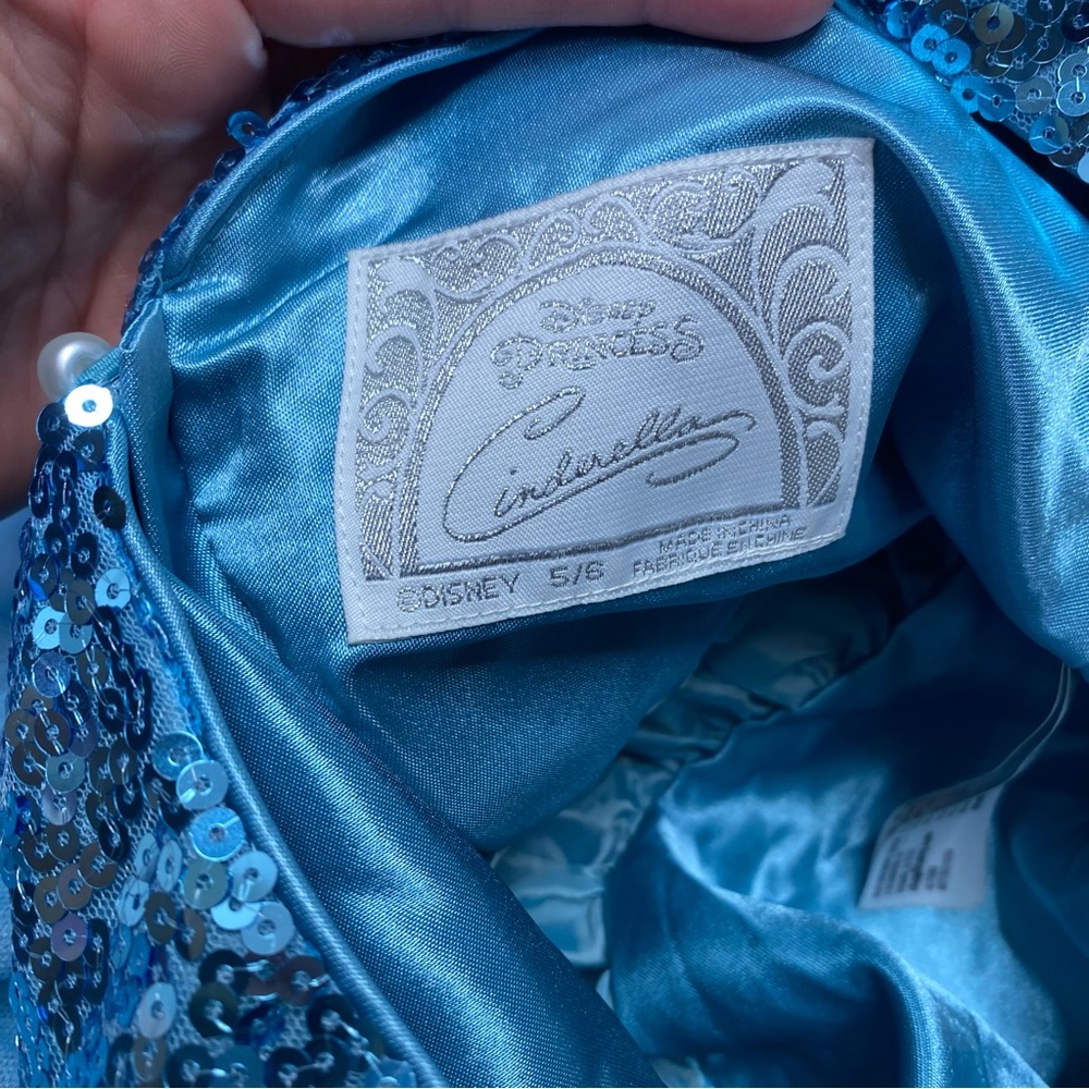 The Disney Store Blue Sequin Cinderella Costume Dress - Picture 4 of 6